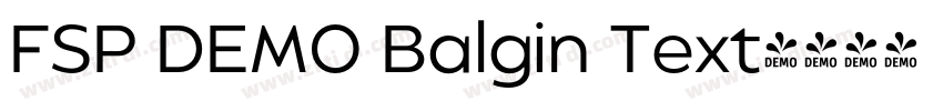 FSP DEMO Balgin Text字体转换